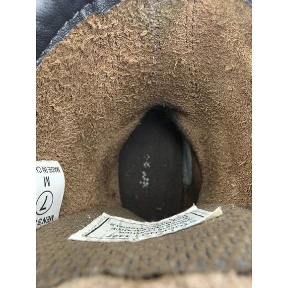 Ad Tec Work Boots Mens Sz 7M Brown Oil Tanned Leather Water Resistant 1427 Shoes - Picture 11 of 15